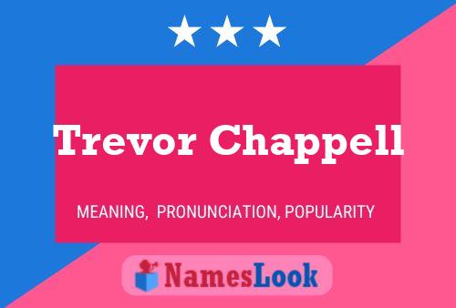 Trevor Chappell Name Poster