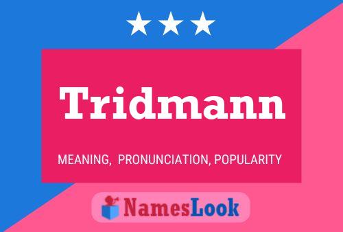 Tridmann Name Poster