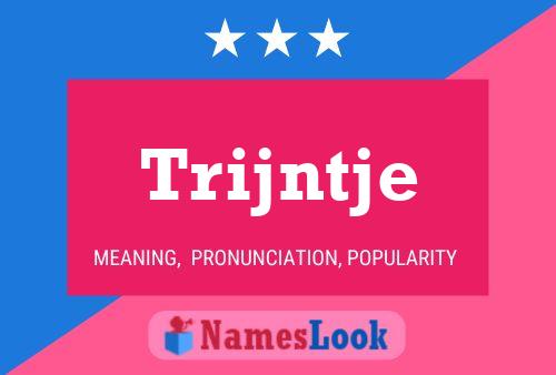 Trijntje Name Poster