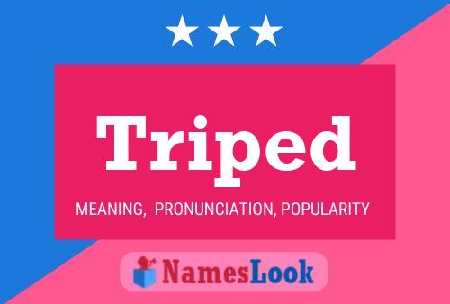 Triped Name Poster