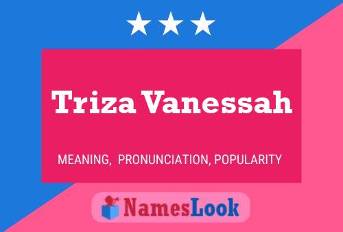 Triza Vanessah Name Poster