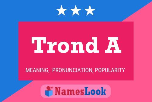 Trond A Name Poster