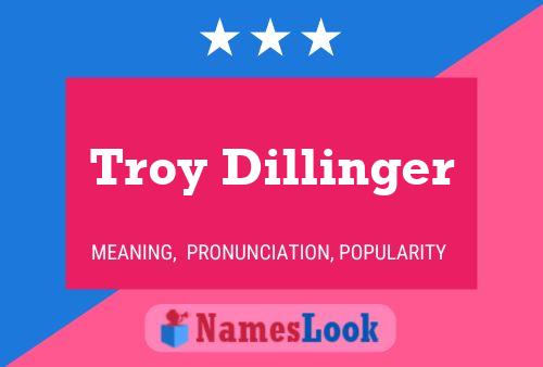 Troy Dillinger Name Poster