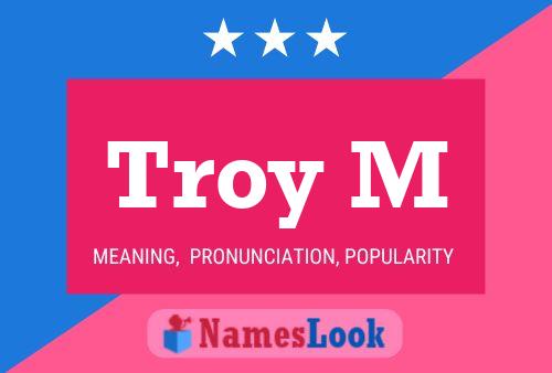 Troy M Name Poster