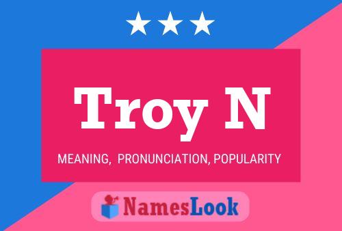 Troy N Name Poster