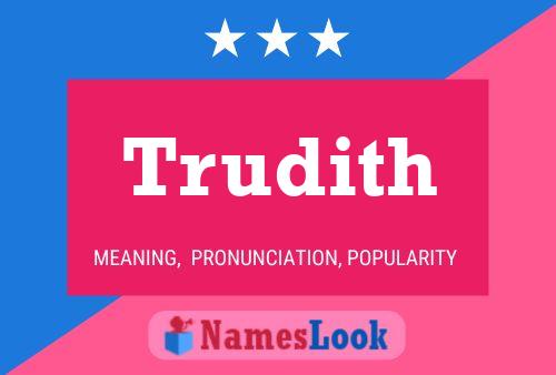 Trudith Name Poster