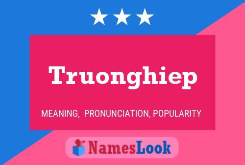 Truonghiep Name Poster