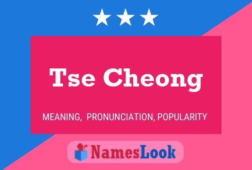 Tse Cheong Name Poster