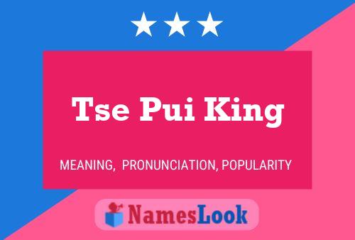 Tse Pui King Name Poster