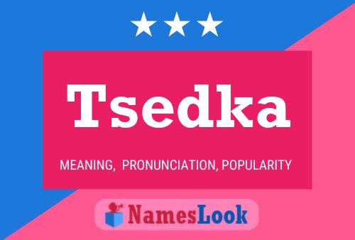 Tsedka Name Poster