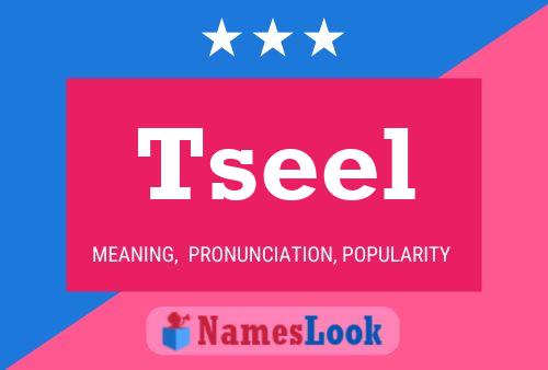 Tseel Name Poster