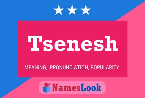 Tsenesh Name Poster