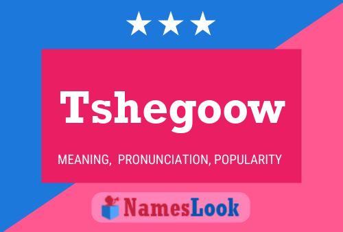 Tshegoow Name Poster