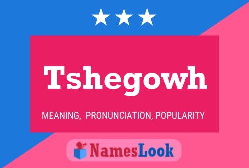 Tshegowh Name Poster