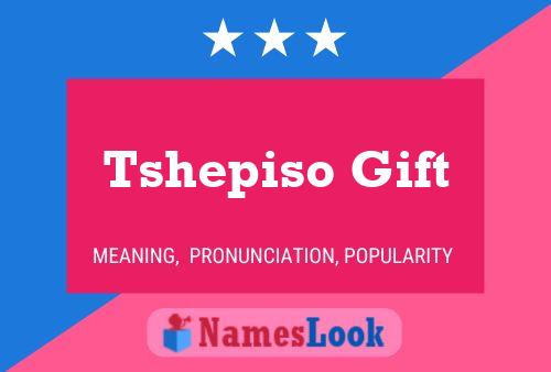 Tshepiso Gift Name Poster