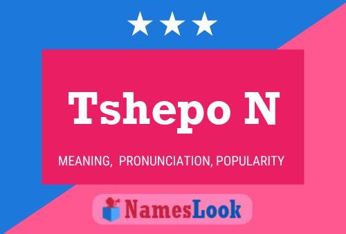 Tshepo N Name Poster