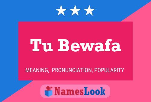 Tu Bewafa Name Poster