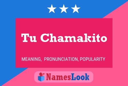 Tu Chamakito Name Poster