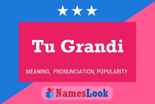 Tu Grandi Name Poster