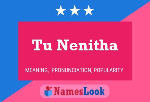 Tu Nenitha Name Poster