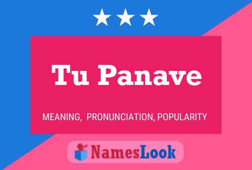 Tu Panave Name Poster