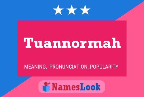 Tuannormah Name Poster