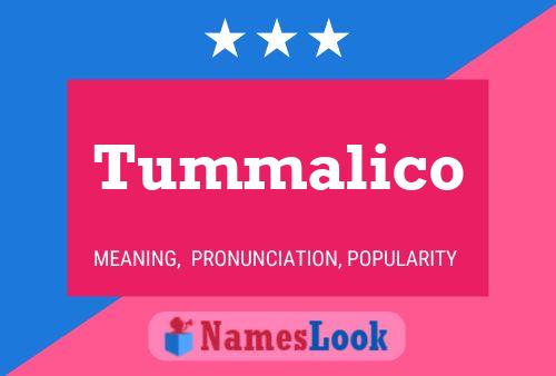 Tummalico Name Poster