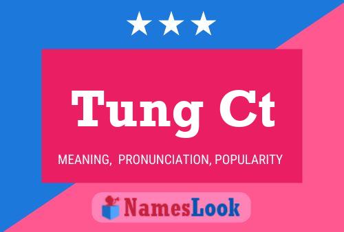 Tung Ct Name Poster