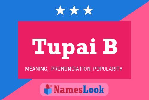 Tupai B Name Poster