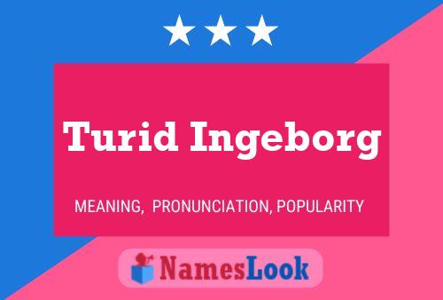 Turid Ingeborg Name Poster