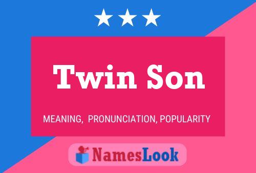 Twin Son Name Poster