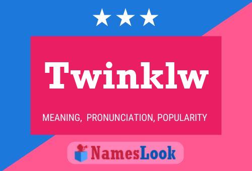 Twinklw Name Poster