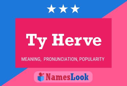 Ty Herve Name Poster