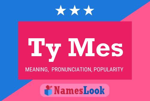 Ty Mes Name Poster