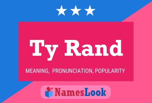 Ty Rand Name Poster