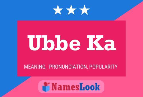 Ubbe Ka Name Poster