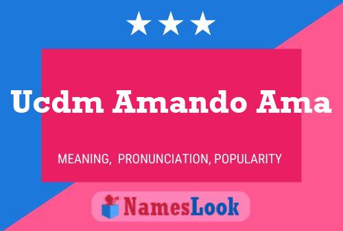 Ucdm Amando Ama Name Poster