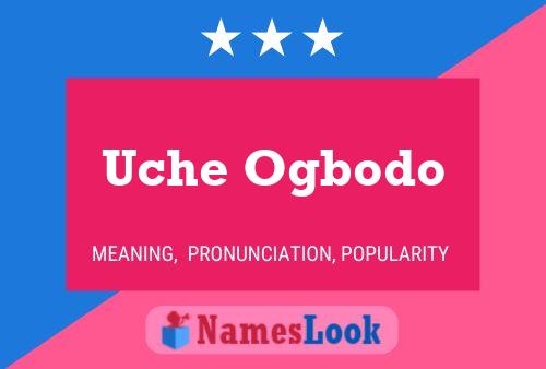 Uche Ogbodo Name Poster