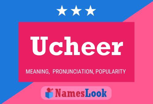 Ucheer Name Poster