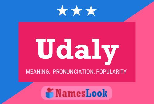 Udaly Name Poster