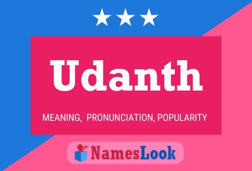 Udanth Name Poster