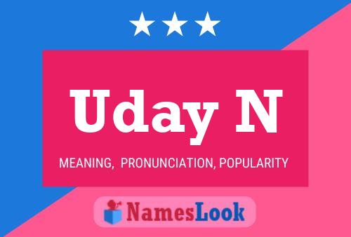 Uday N Name Poster