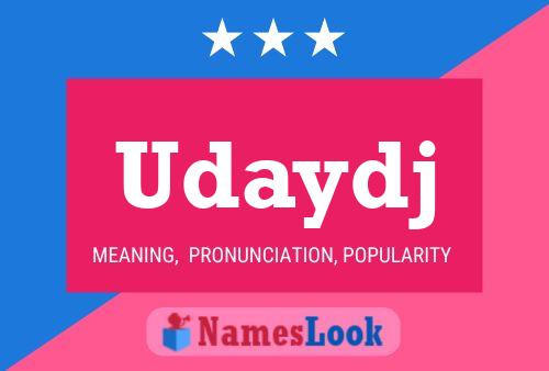 Udaydj Name Poster