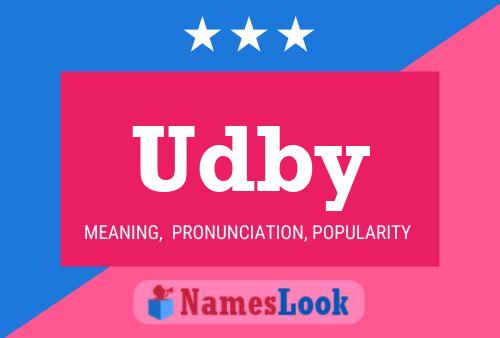 Udby Name Poster