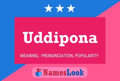 Uddipona Name Poster