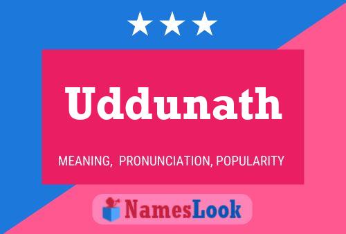 Uddunath Name Poster