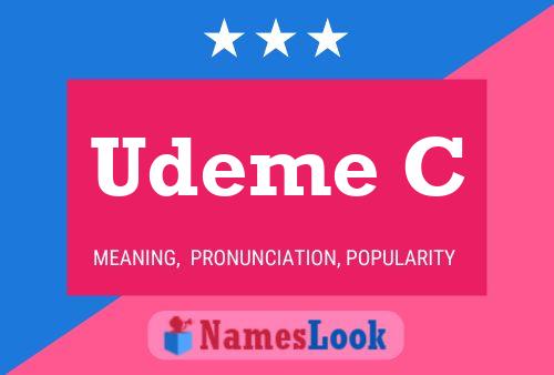 Udeme C Name Poster