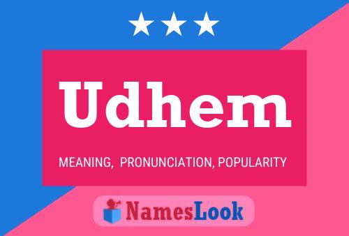 Udhem Name Poster