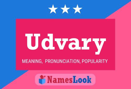 Udvary Name Poster