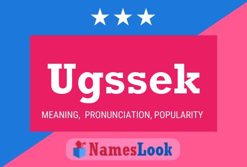 Ugssek Name Poster